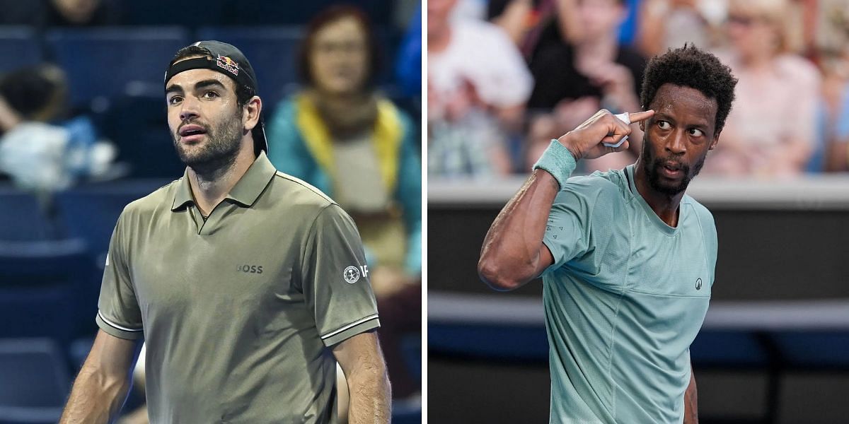 Matteo Berrettini, Gael Monfils to renew their rivalry at Dubai Tennis Championships (Source: Getty Images)