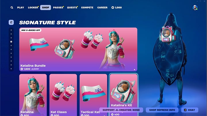 How to get the Katalina skin in Fortnite