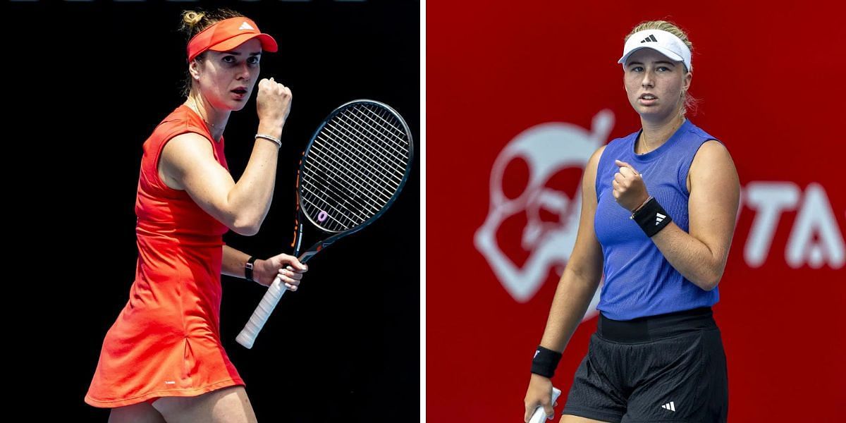 Elina Svitolina vs Clara Tauson is one of the second-round matches at the Dubai Tennis Championships 2025. (Photos: Getty)