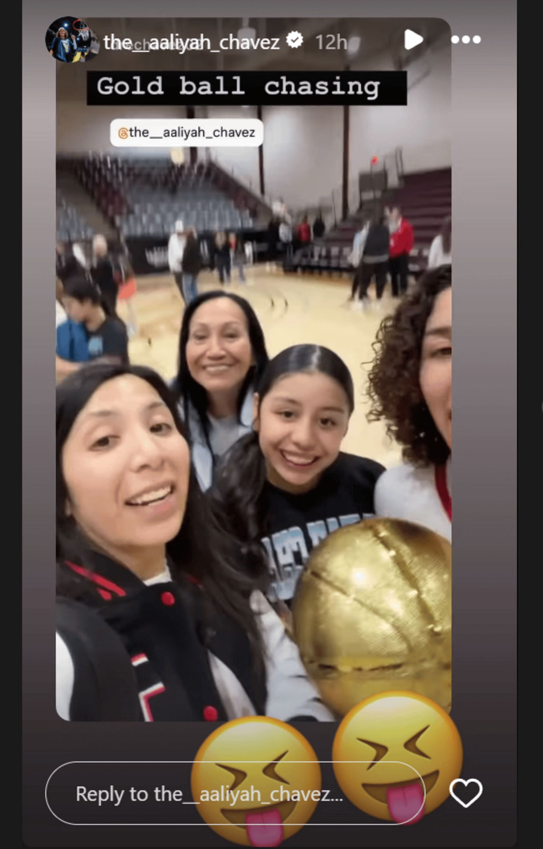 Aaliyah Chavez shares mom Andrea Chavez&#039;s Instagram story (Source: Instagram/ the__aaliyah_chavez)