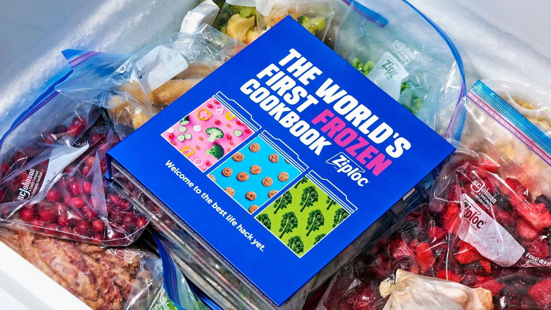 Ziploc&rsquo;s World&#039;s First Frozen Cookbook (Image via Ziploc)