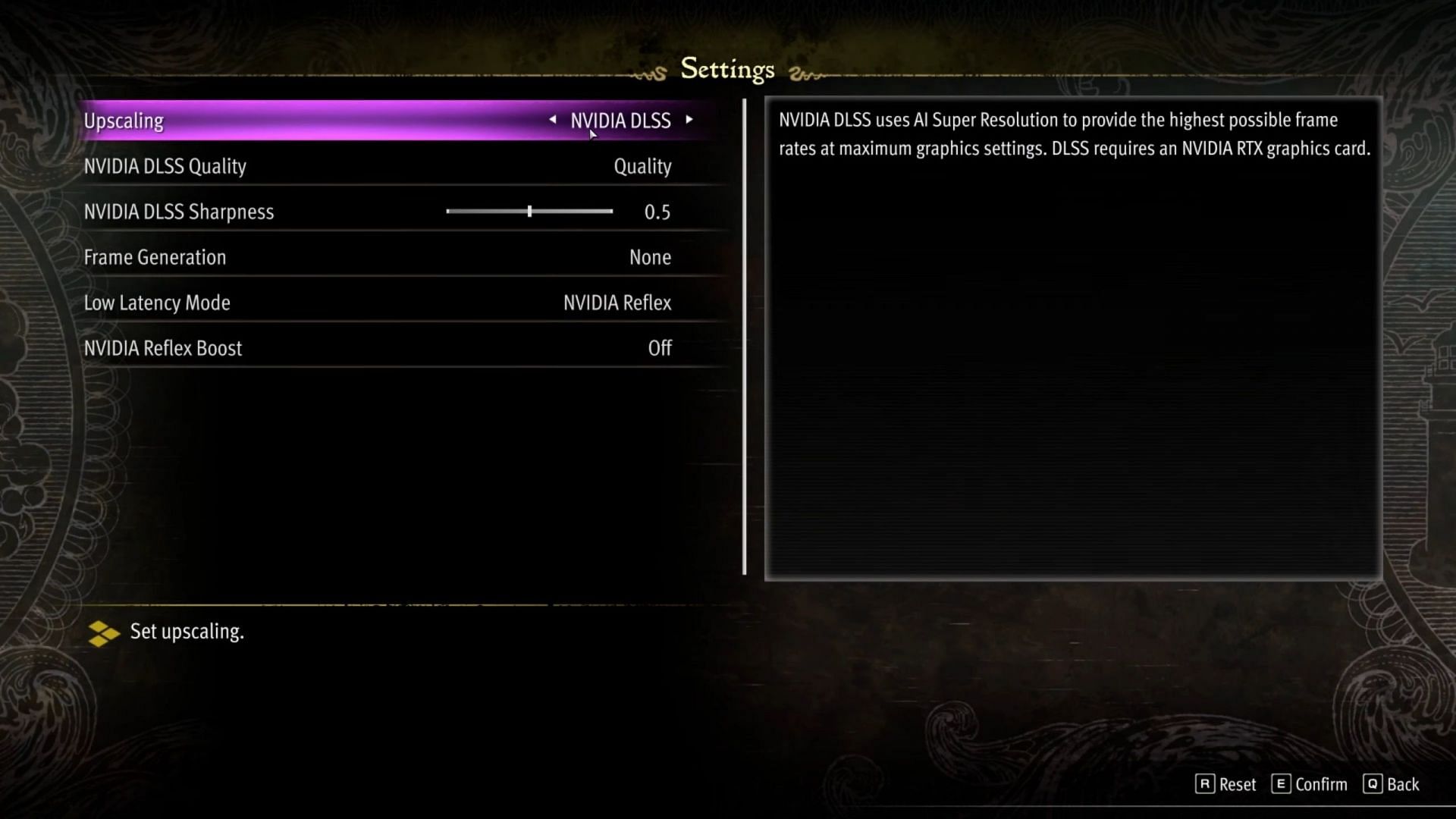 Like a Dragon: Pirate Yakuza in Hawaii performance improvements settings page (Image via SEGA)