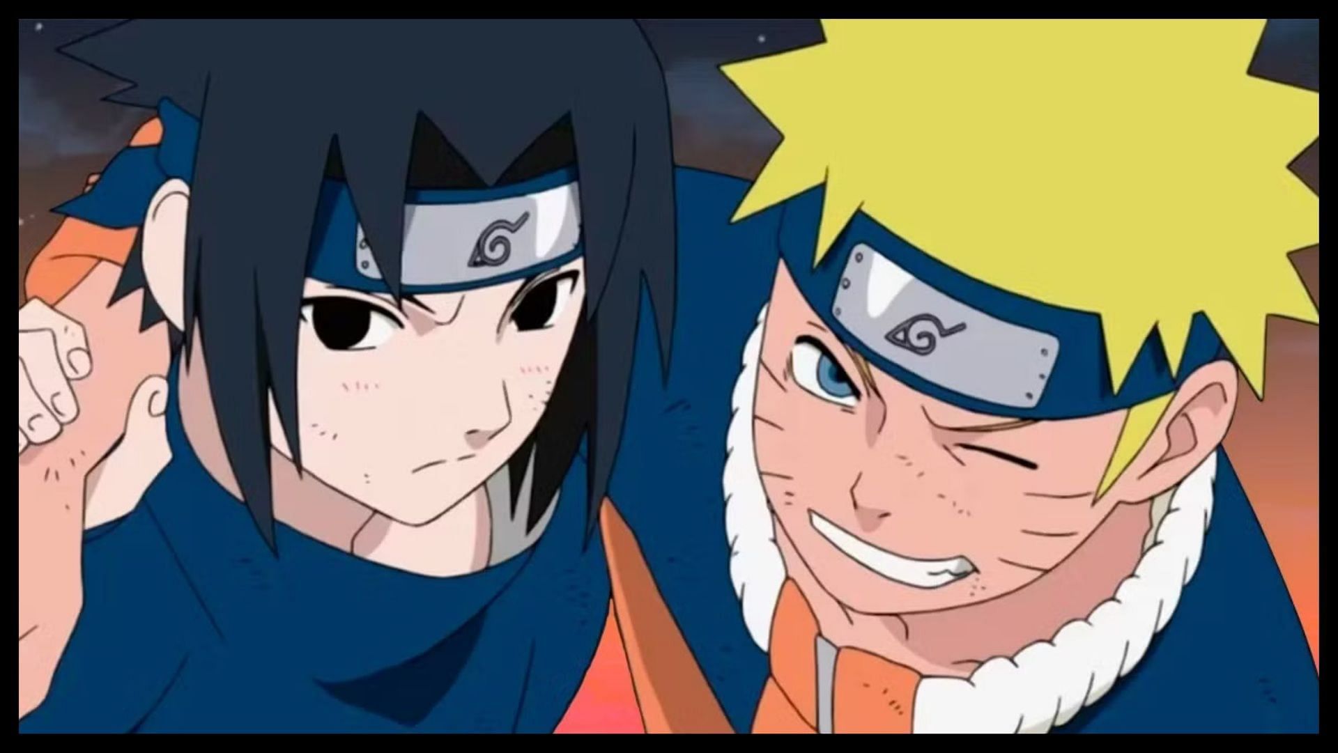 Sasuke and Naruto when they were kids (Image via Pierrot)