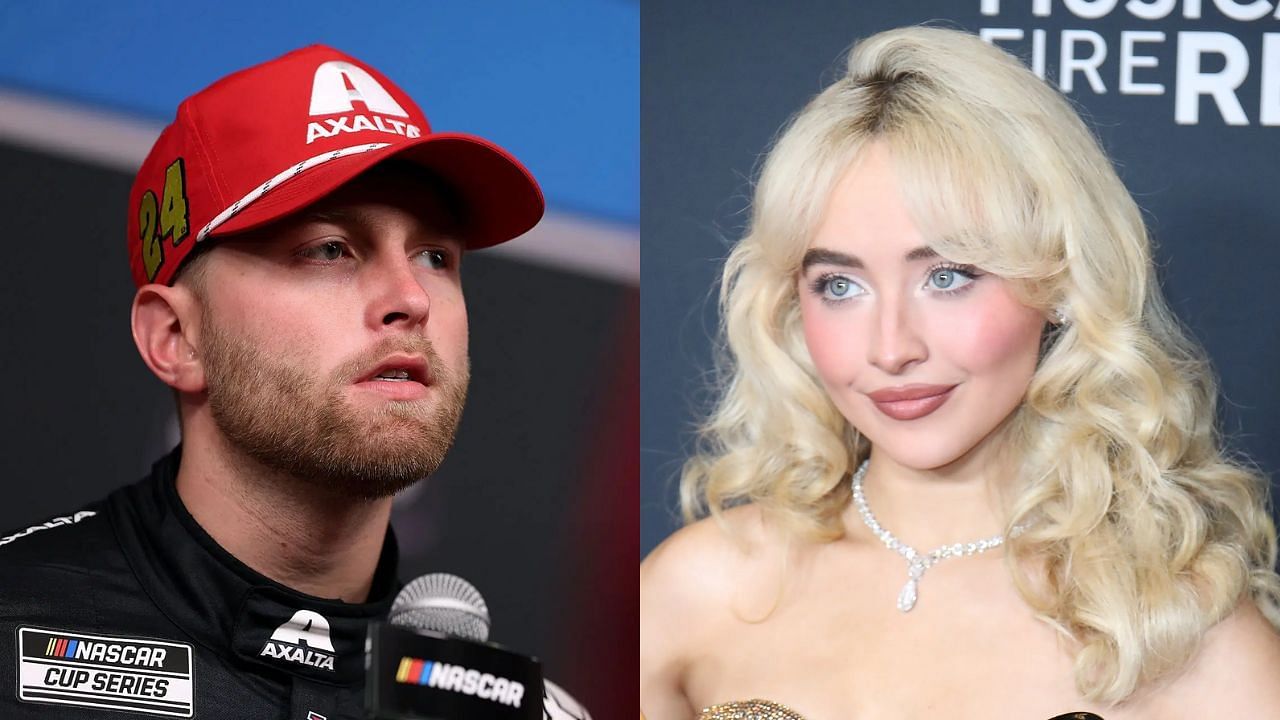 William Byron and Sabrina Carpenter (Left Image via Getty, Right Image via Imagn)