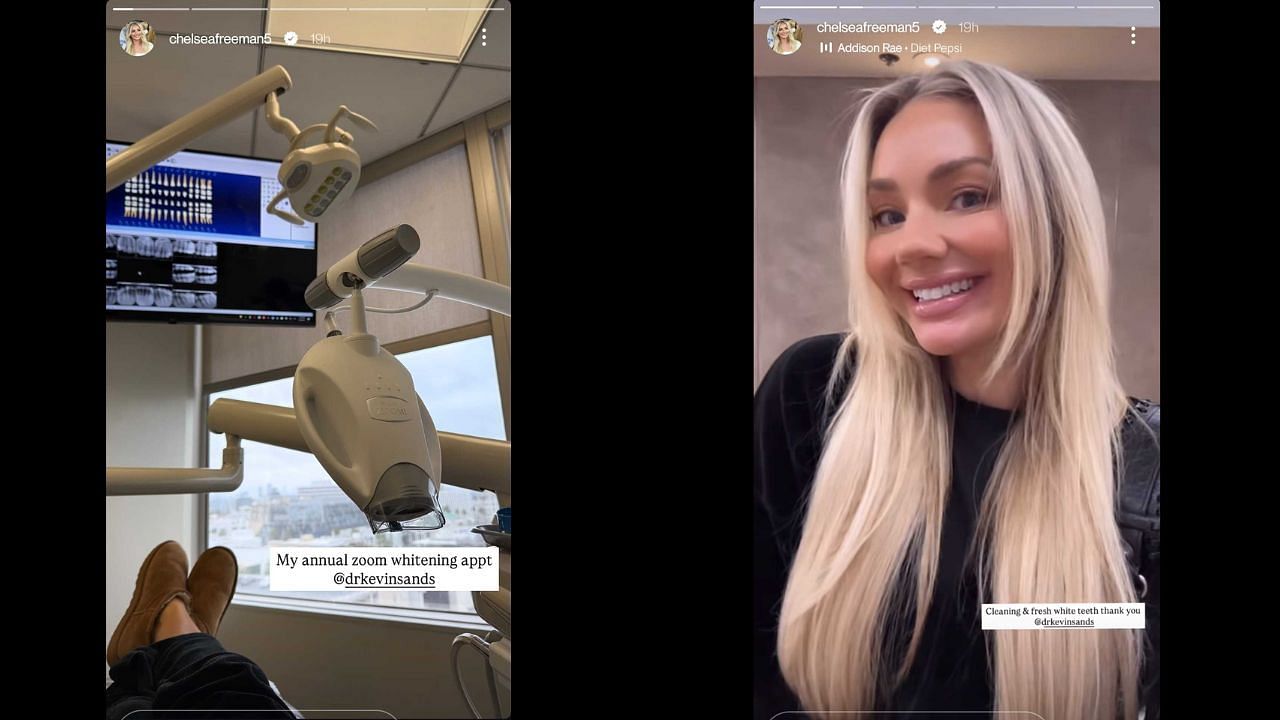 Screenshots of Chelsea Freeman&#039;s Instagram stories (Images from - Instagram.com/@chelseafreeman5 IG Stories)