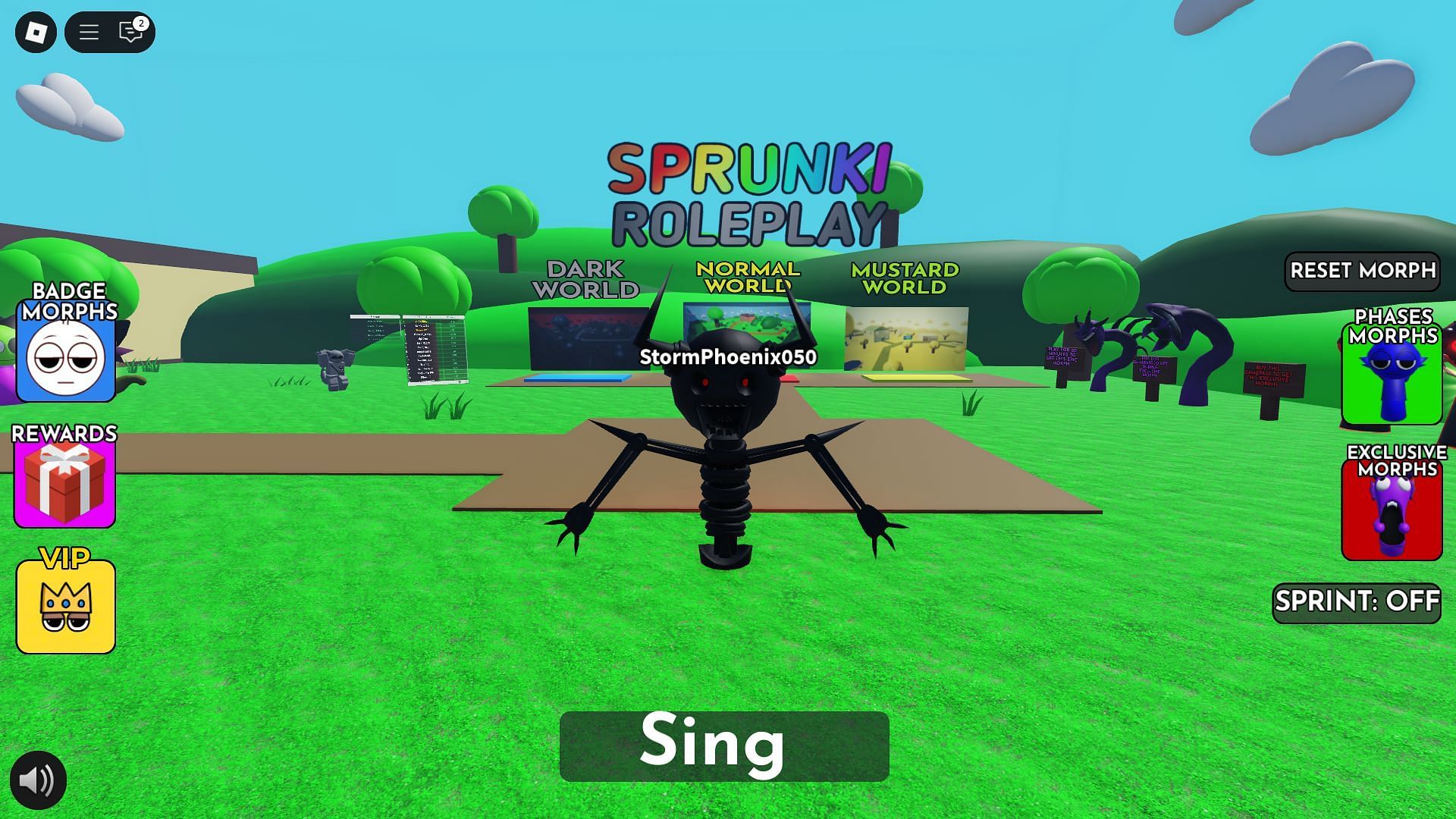 You will also get the Badge Morph for completing the task (Image via Roblox)