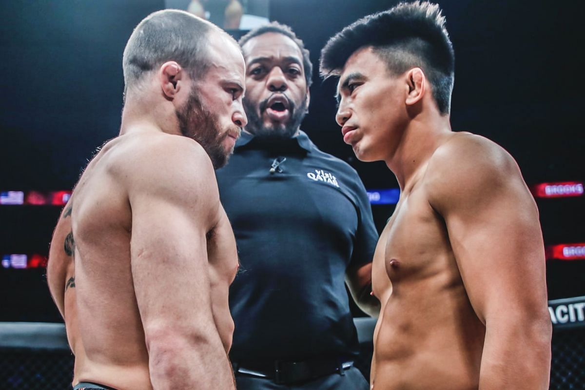 Jarred Brooks (L) and Joshua Pacio (R) | Photo by ONE Championship