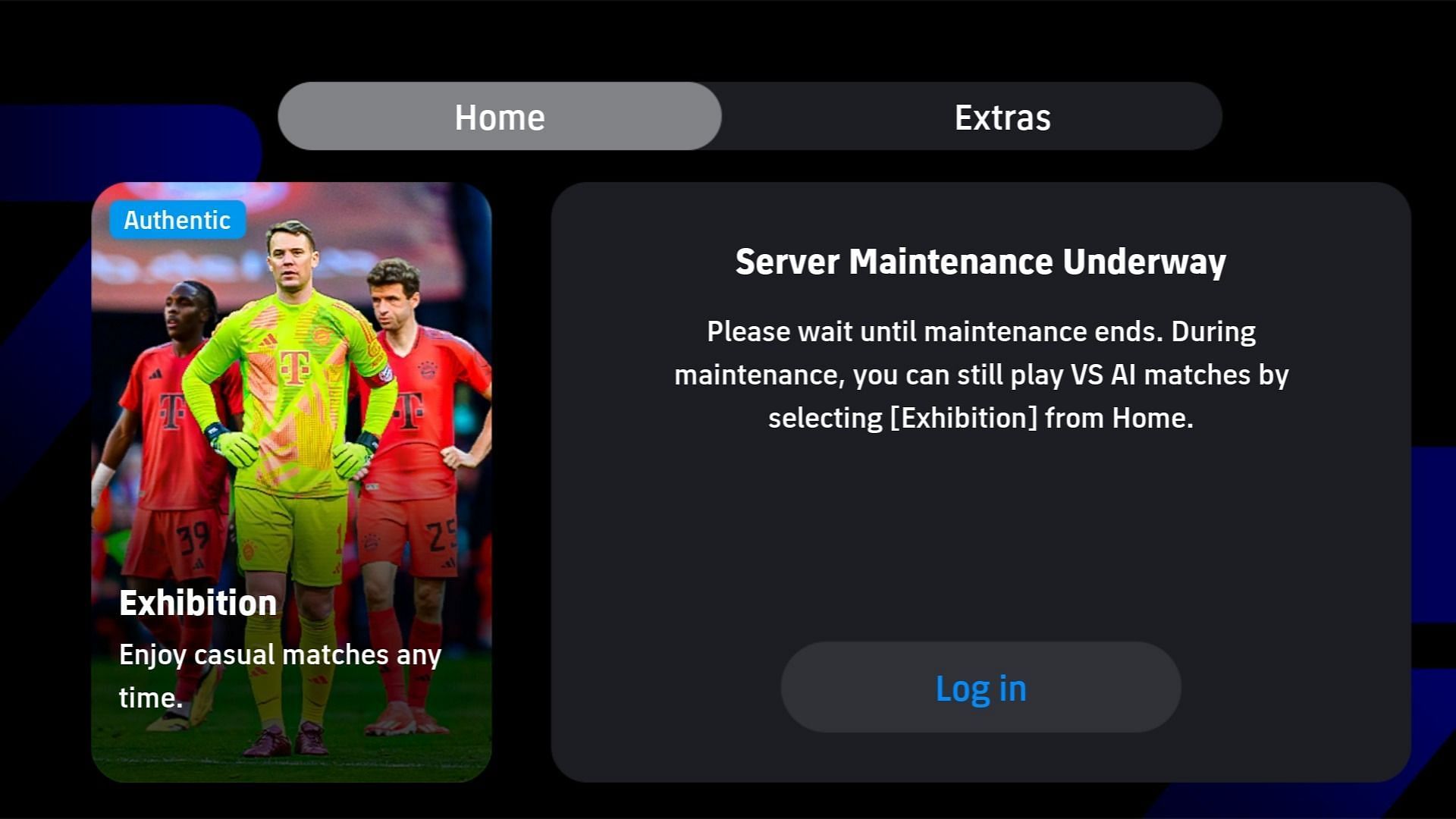 eFootball Server Maintenance is underway (Image via Konami)