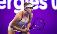 Linda Noskova at the 2025 Qatar TotalEnergies Open - Source: Getty