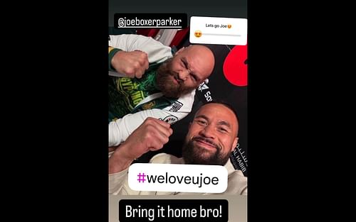 Screenshot of Tyson Fury's story