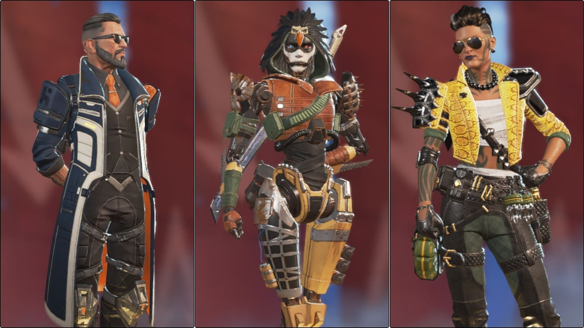 Ballistic, Ash, and Mad Maggie in Apex Legends (Image via Sportskeeda Gaming/EA)