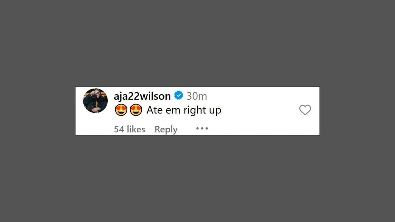 Wilson comments on Carrington&#039;s celebration IG post. (Credits: @dijonai__/Instagram)