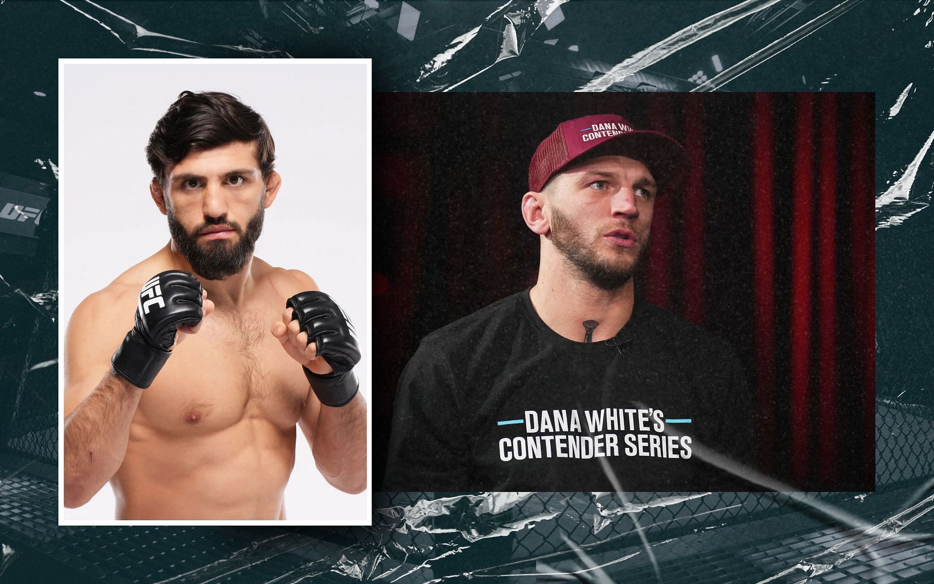 Arman Tsarukyan (inset) takes jibe at Dan Hooker following withdrawal from UFC 313. [Images courtesy: Getty Images]