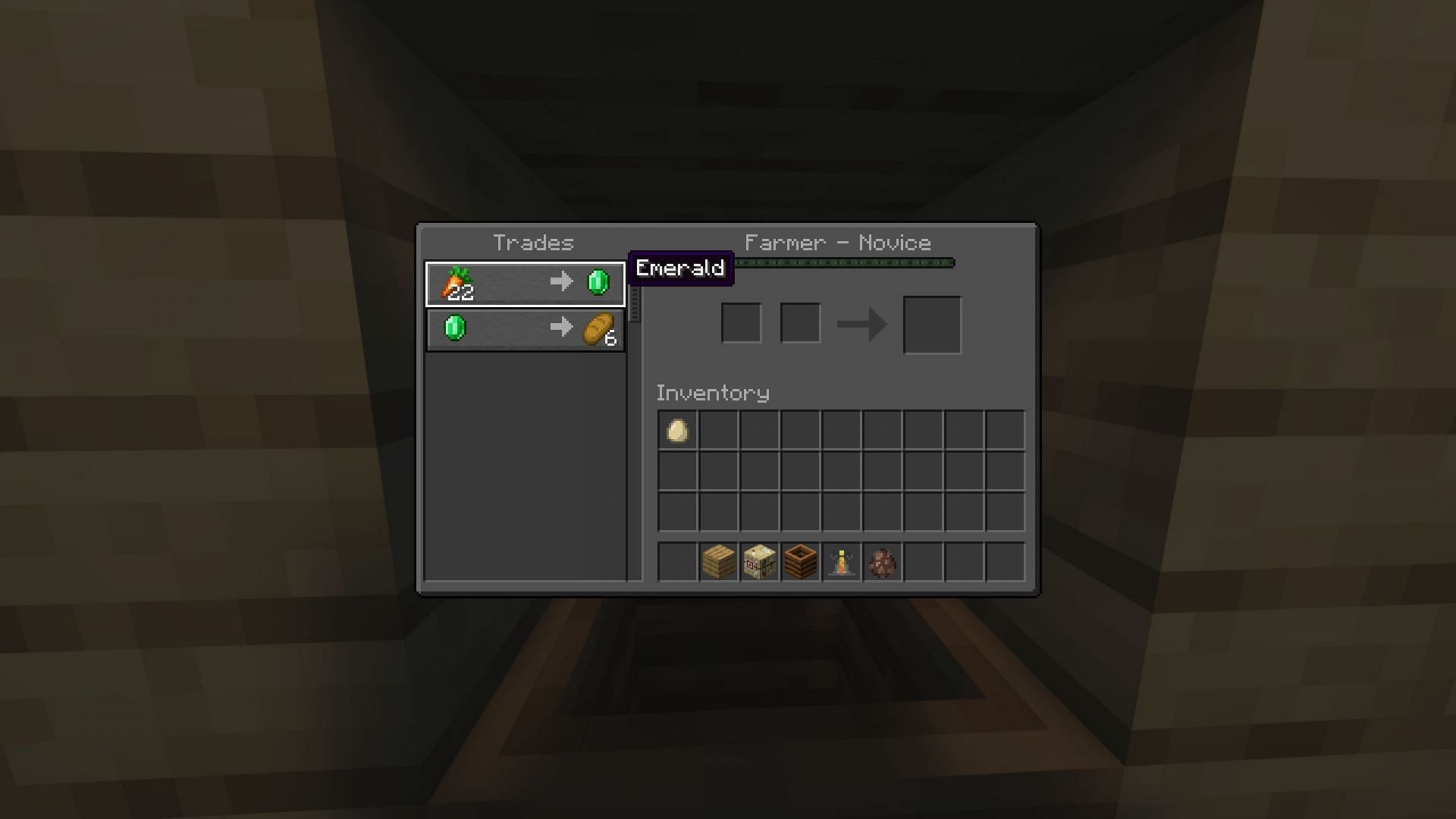 Farmers buy carrots with emeralds in Minecraft (Image via Mojang Studios)