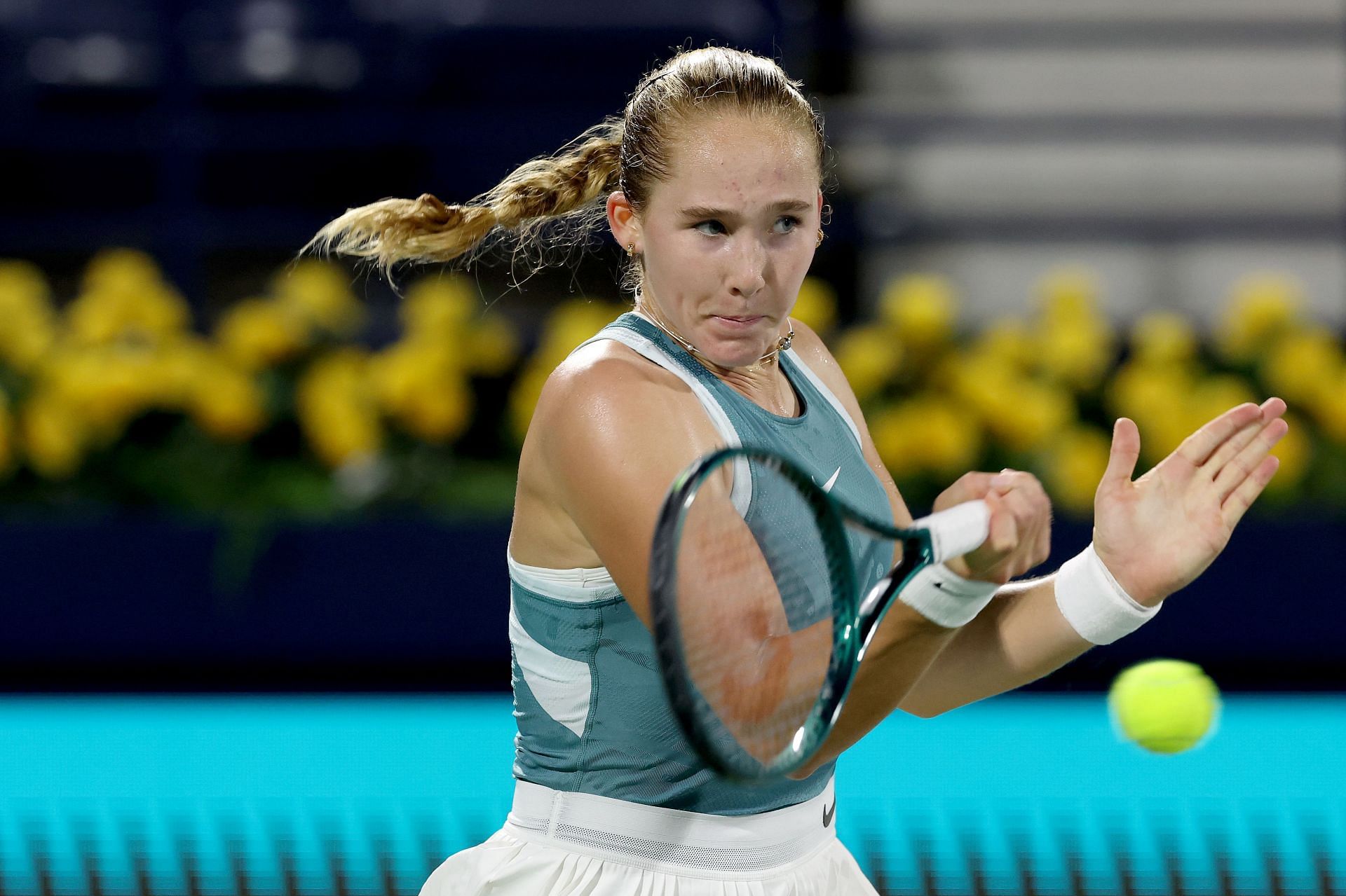 Mirra Andreeva at the Dubai Tennis Championships 2025. (Photo: Getty)