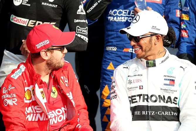 "If you are a woman and you have this man giving you a message...": When Sebastian Vettel pulled Lewis Hamilton's leg after a race