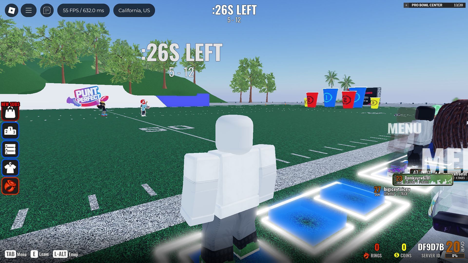 Pro Bowl Event hub (Image via Roblox)