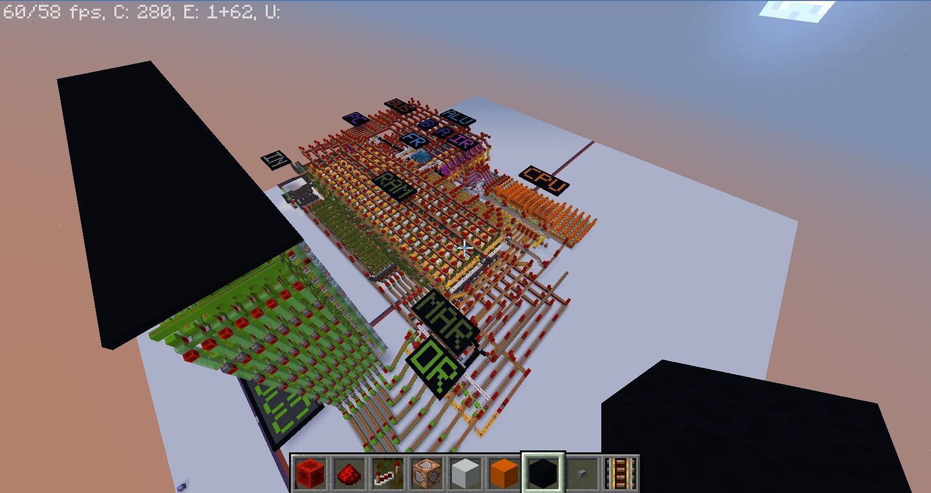 An 8-bit computer made in Minecraft (Image via Reddit/Ark_Sum/Mojang Studios)