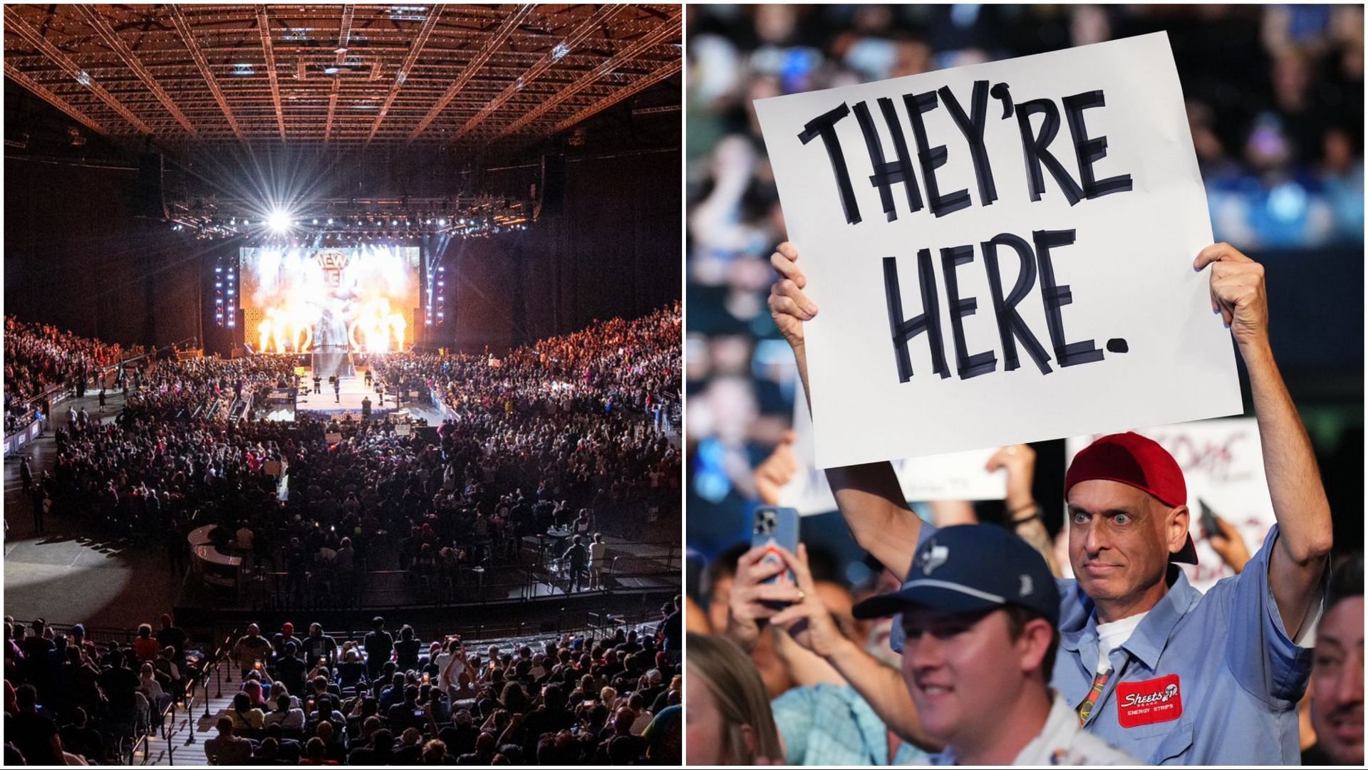 AEW fans attend WrestleDream, Rick aka WWE Sign Guy at RAW