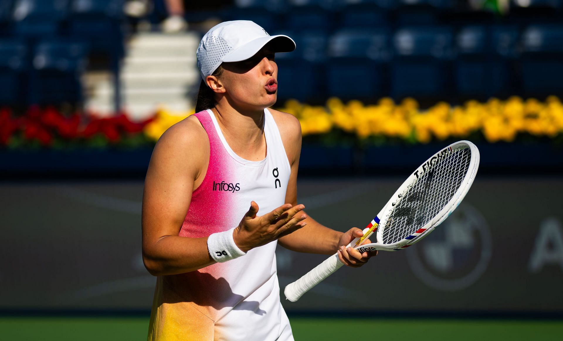 Iga Swiatek at the 2025 Dubai Duty Free Tennis Championships (Source: Getty)