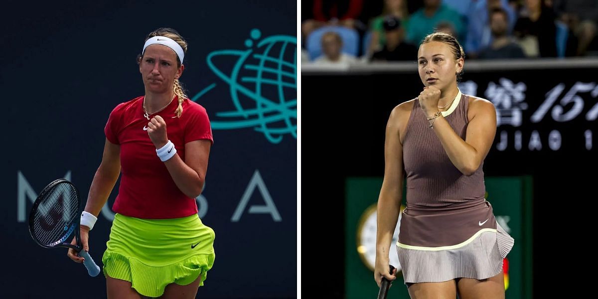 Victoria Azarenka vs Amanda Anisimova is one of the first-round matches at the Qatar Open 2025. (Photos: Getty)