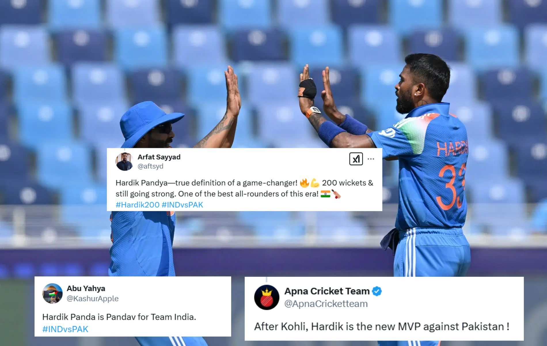 "New MVP against Pakistan!" - Fans hail Hardik Pandya for brilliant spell in IND vs PAK 2025 Champions Trophy match