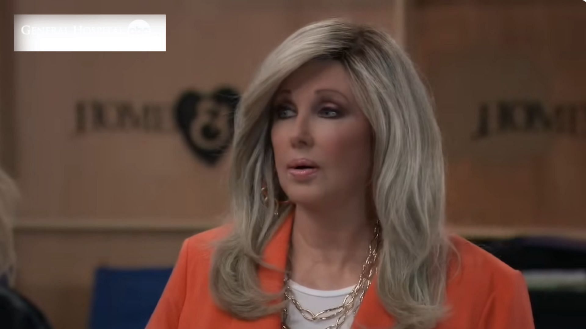 Morgan Fairchild as Anjelica Deveraux on Days Of Our Lives (Image via YouTube - General Hospital)