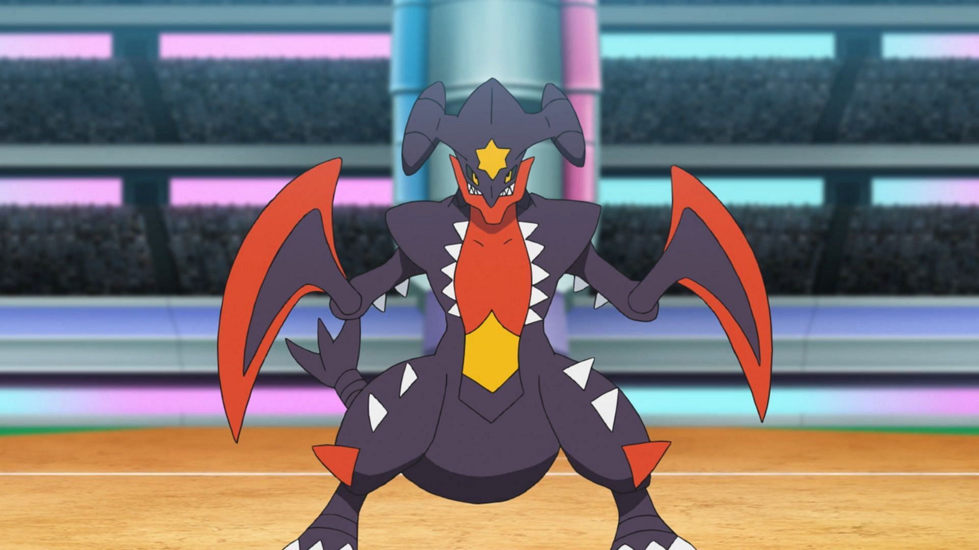 Mega Garchomp in the anime (Image via TPC)