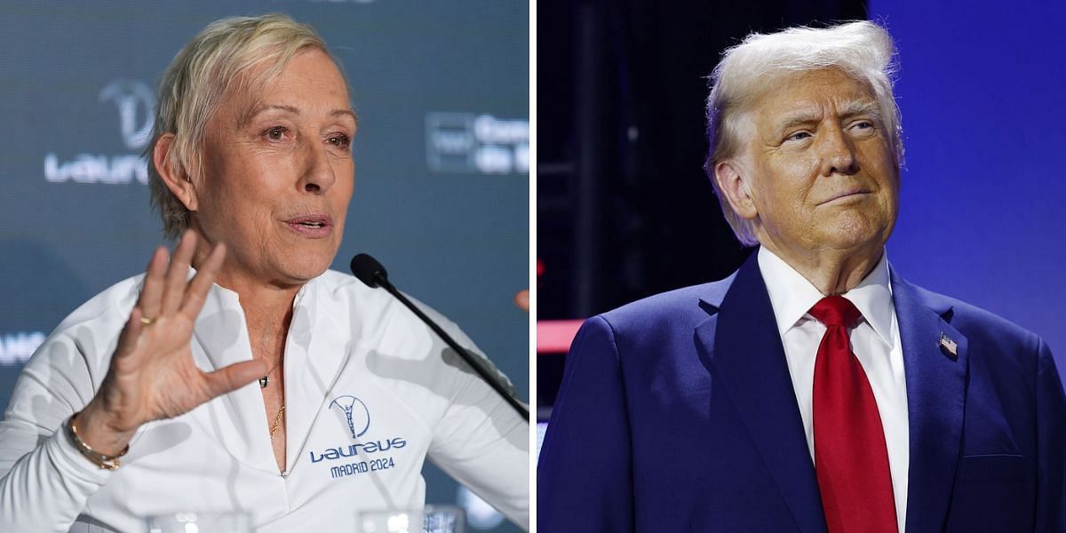 Martina Navratilova Donald Trump (Source: Getty)