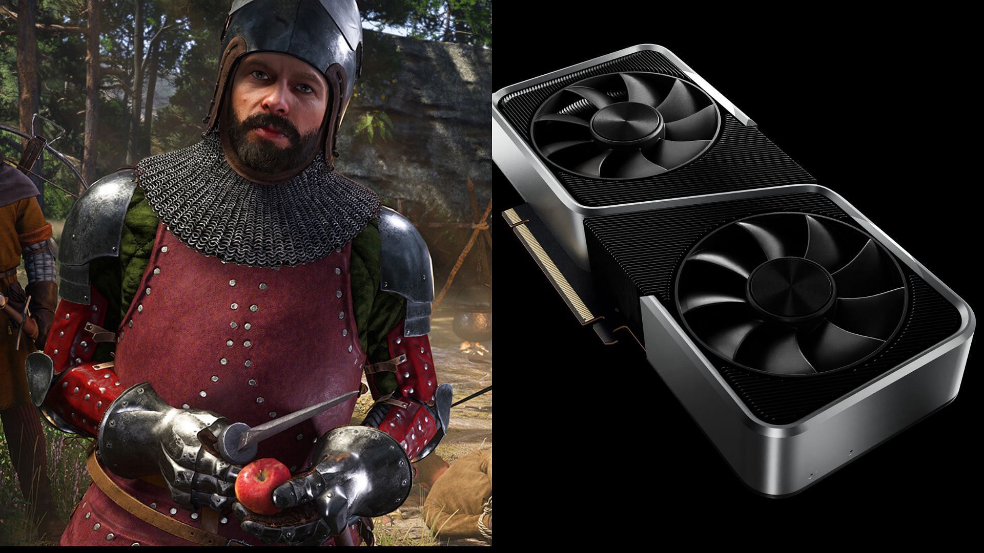 The Nvidia RTX 3060 and 3060 Ti can play Kingdom Come Deliverance 2 at high framerates (Image via Nvidia and Deep Silver)