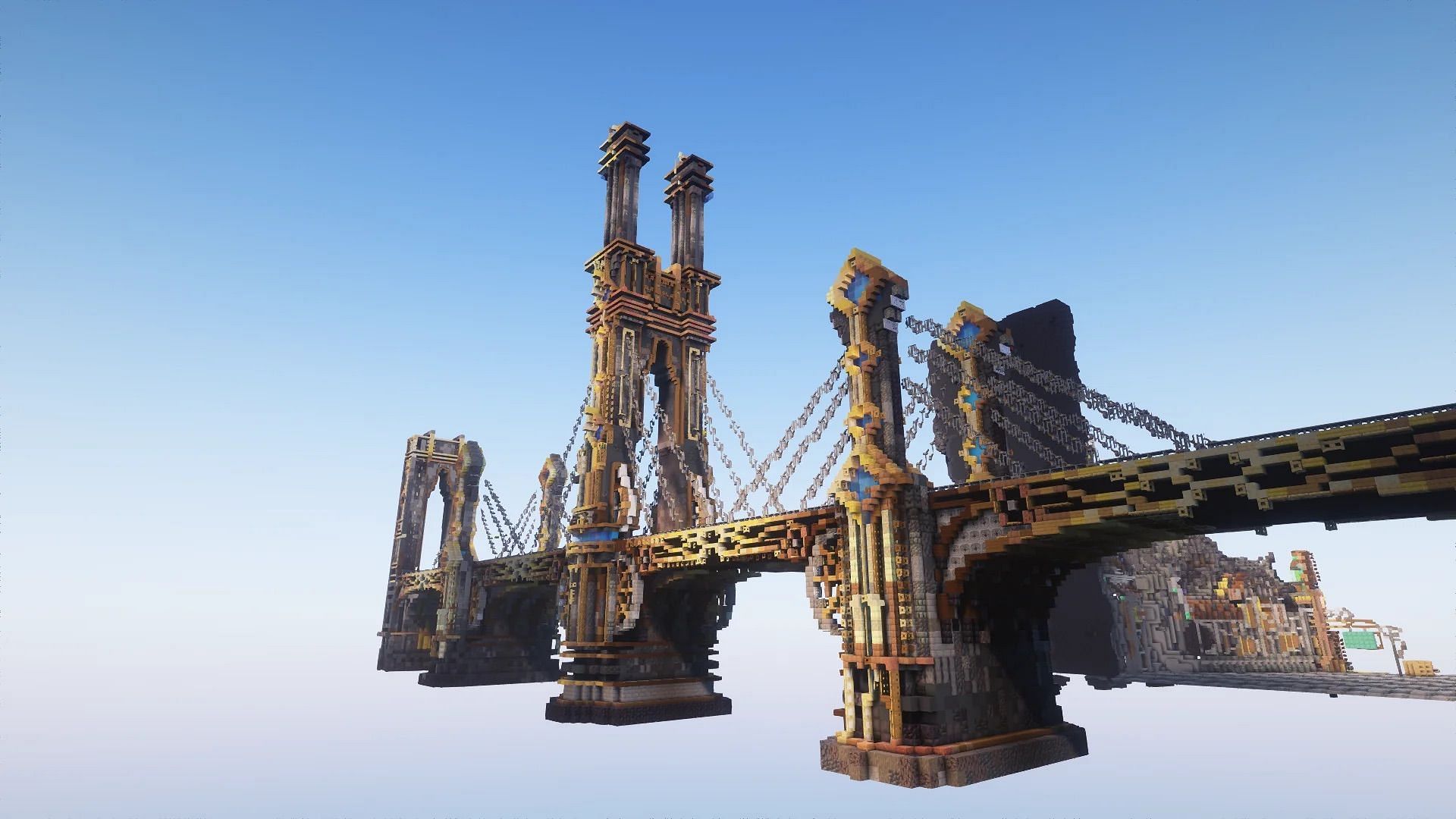 Minecraft Arcane Bridge recreation