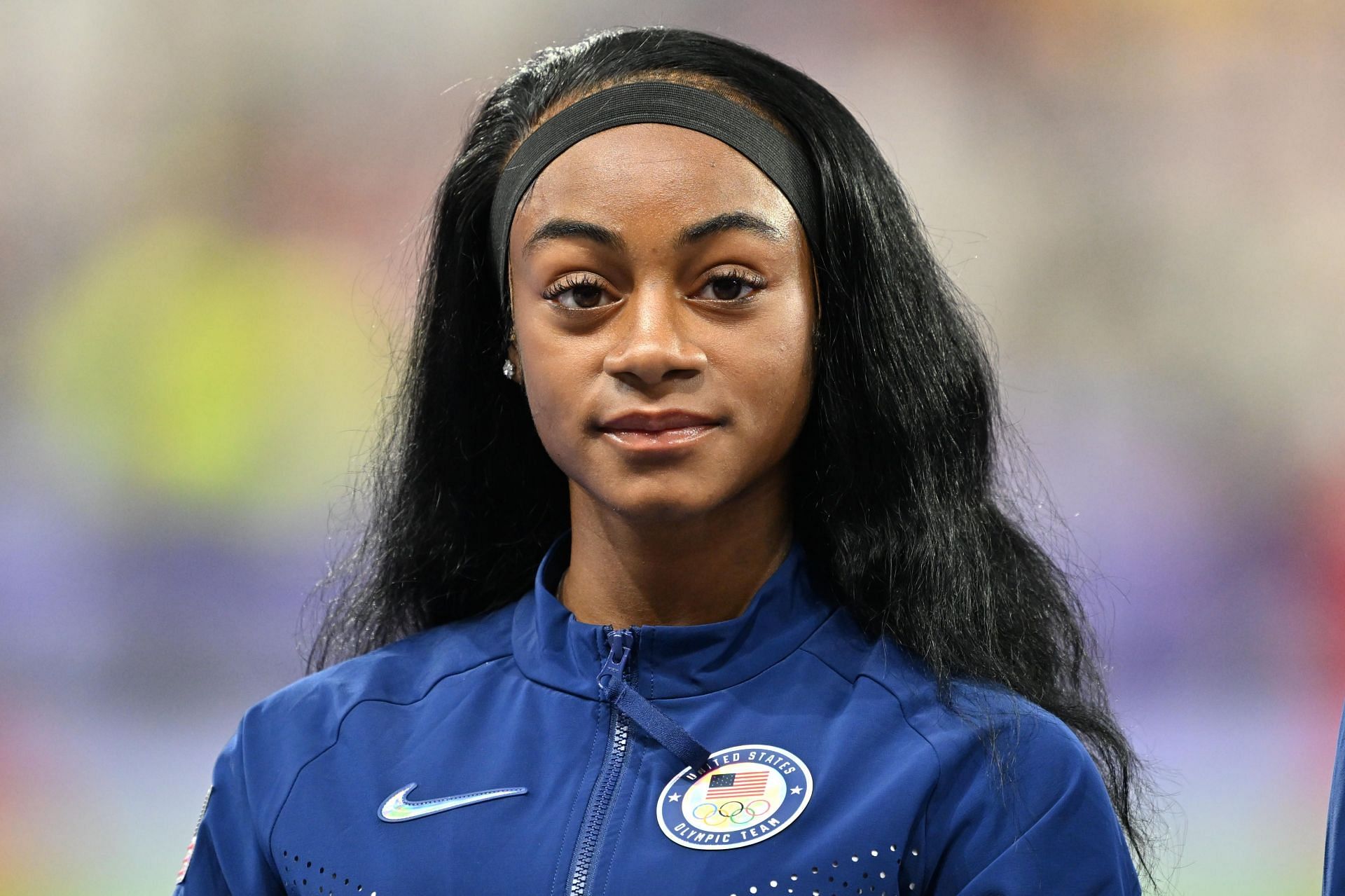 Sha&#039;carri Richardson of Team United States at the Olympic Games 2024 at Stade de France in Paris, France. (Image Source: Getty)