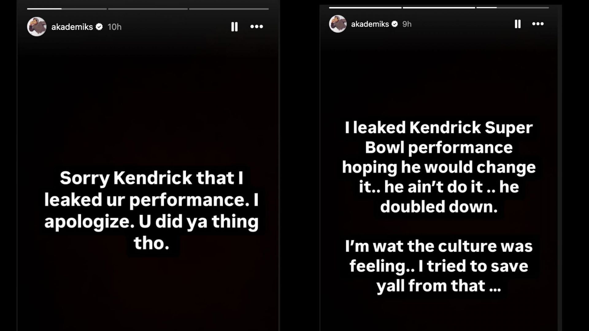 DJ Akademiks Instagram stories (Image via Instagram/@akademiks)