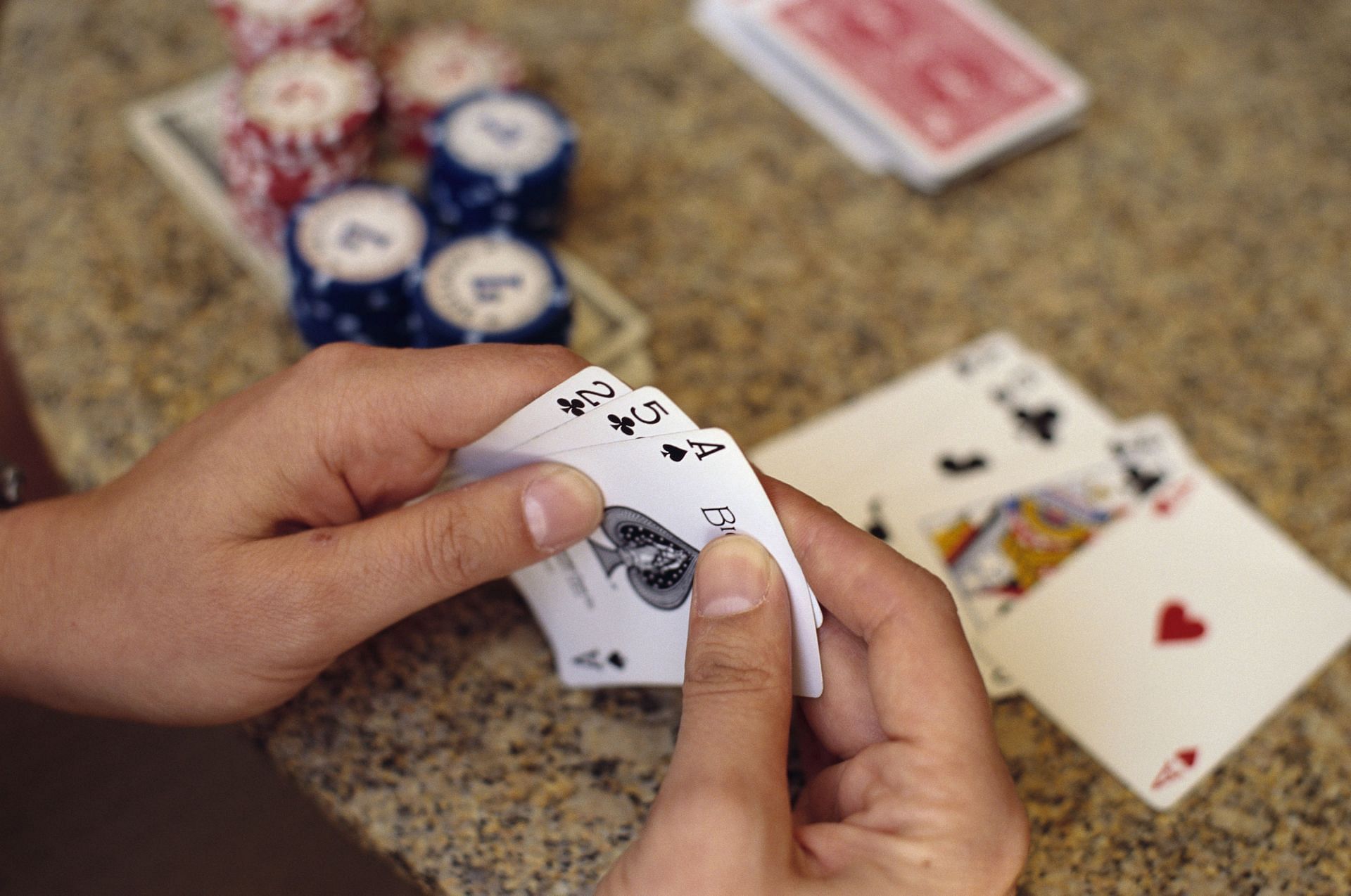 Playing Poker at the Bellagio Hotel and Casino - Source: Getty