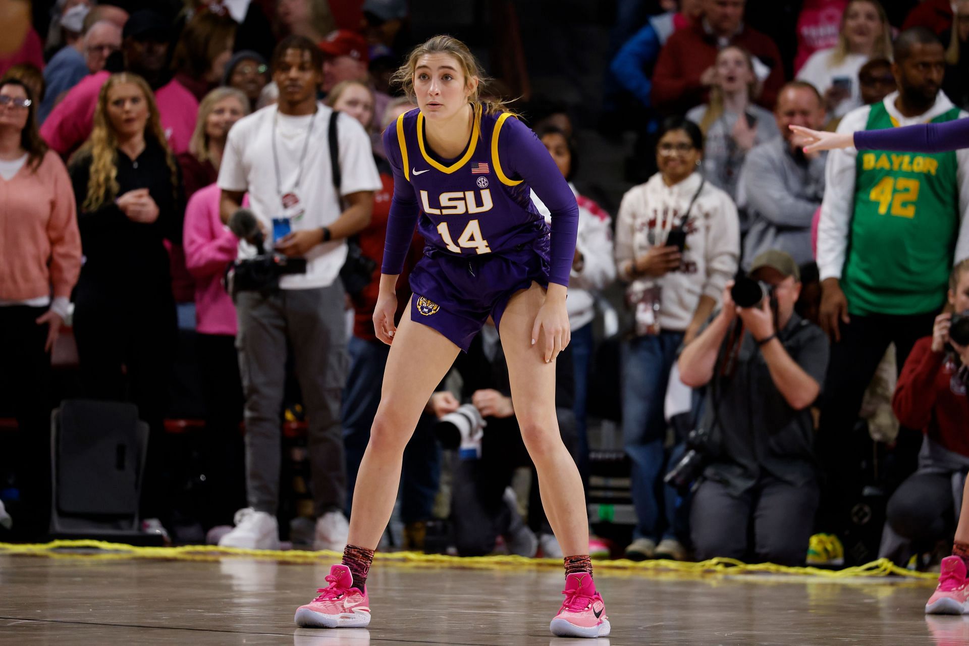 Izzy Besselman last played for the LSU Tigers in March 2024. (Credits: Getty)