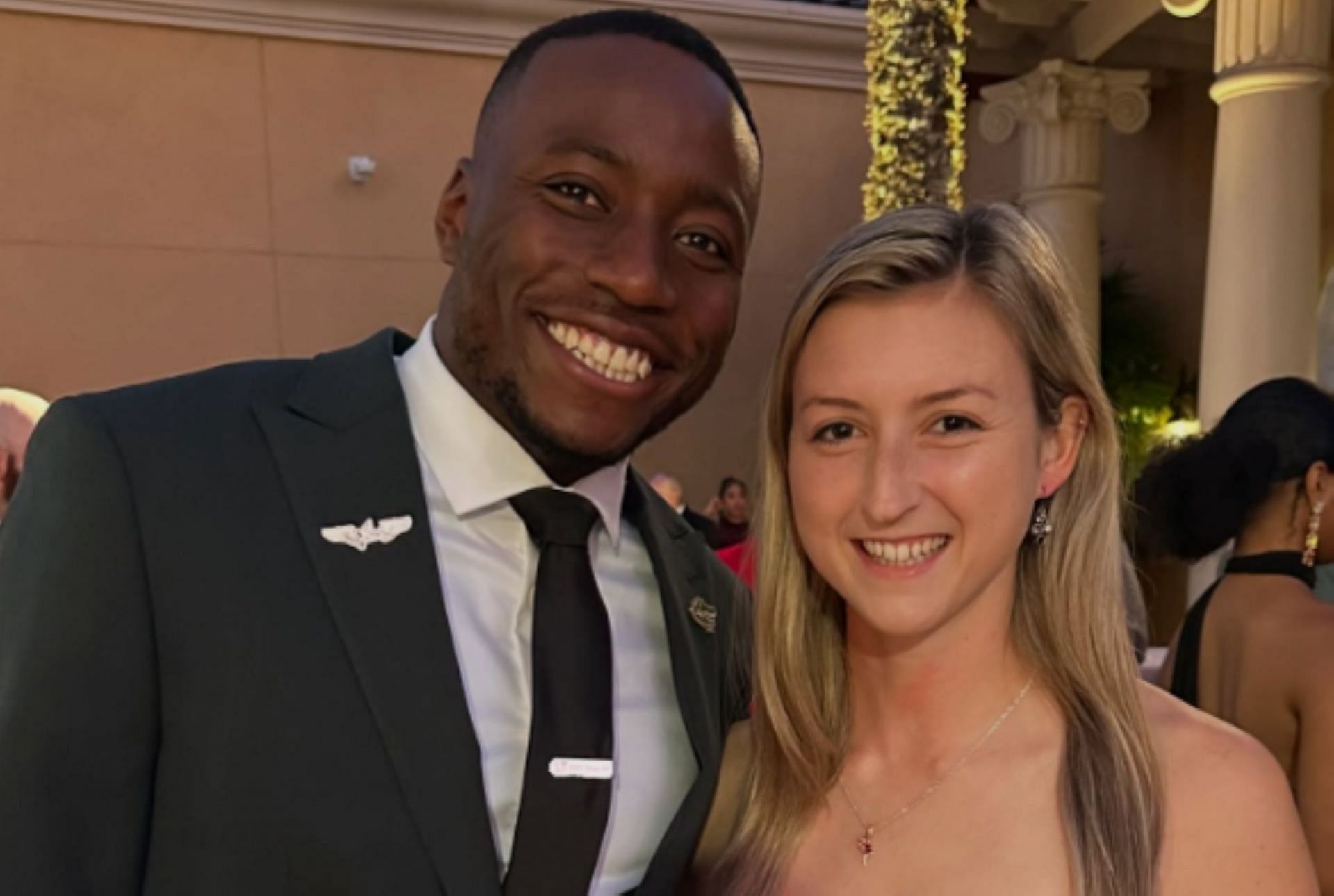 Grant Holloway and his girlfriend Katie Chronister