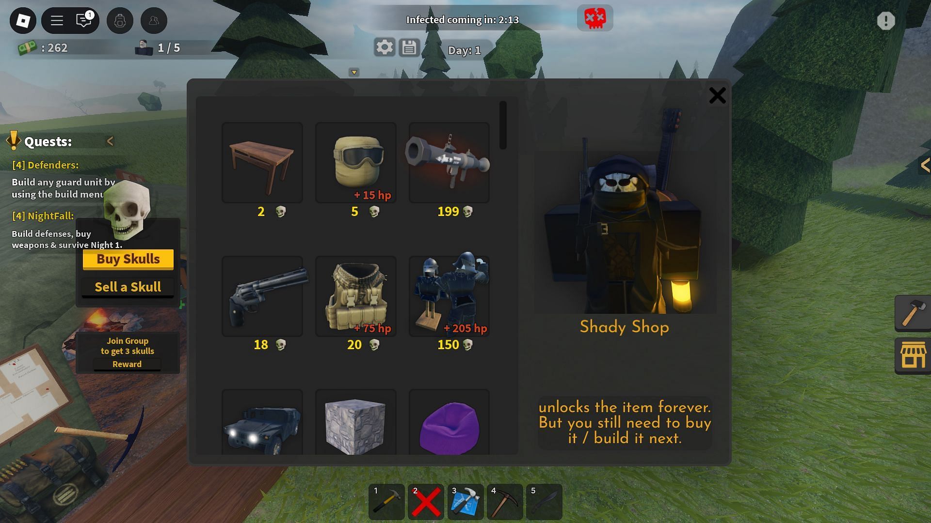 The Shady Shop (Image via Roblox)