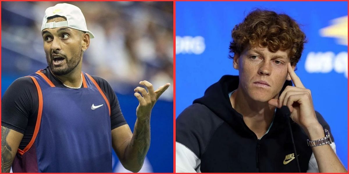 Jannik Sinner and Nick Kyrgios (Source: Getty)