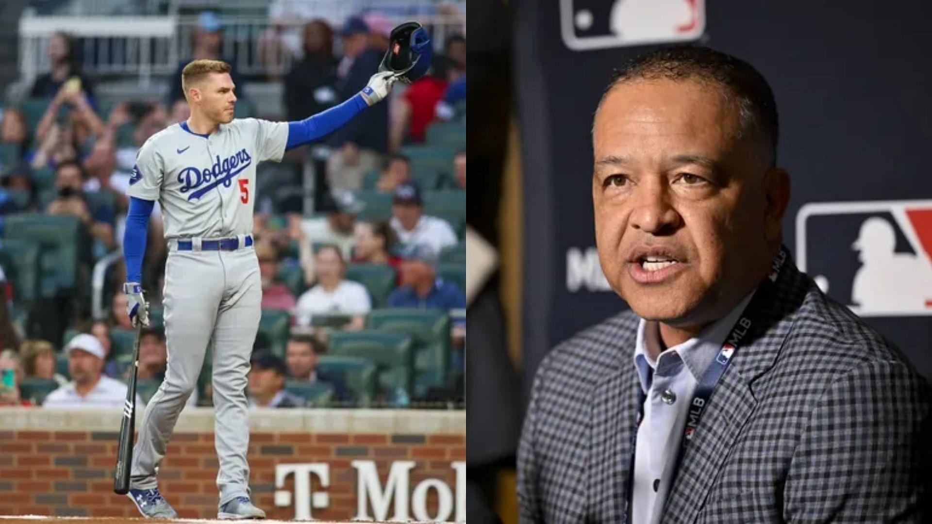 Los Angeles Dodgers Slugger Freddie Freeman &amp; Manager Dave Roberts