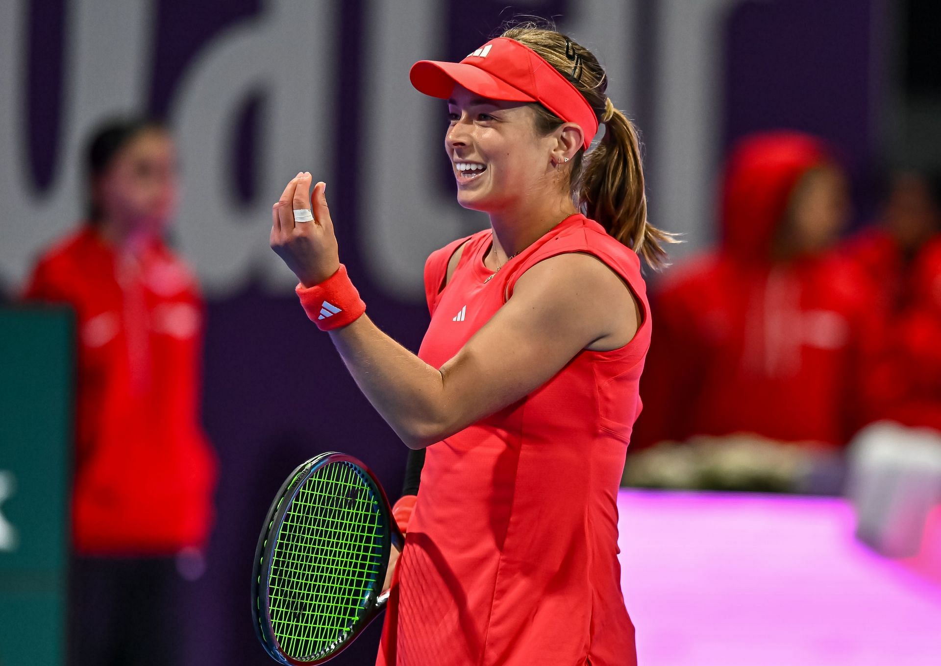 Katie Volynets at the Qatar Open 2025. (Photo: Getty)