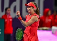Katie Volynets at the Qatar Open 2025. (Photo: Getty)