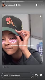 Angel Reese's IG story (Credits: @angelreese5 Ig)