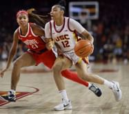 USC signee Jazzy Davidson shares her reaction to future teammate JuJu Watkins' performance against UCLA