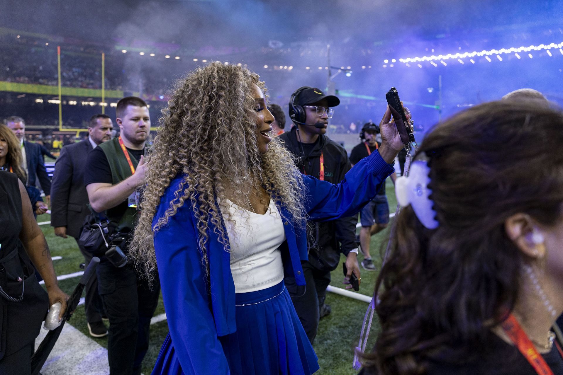 Serena Williams at the Apple Music Super Bowl LIX Halftime Show - Source: Getty