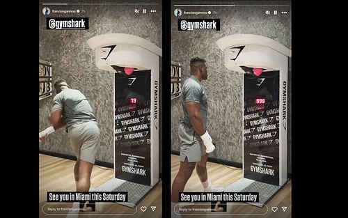 Francis Ngannouu's IG story. [Screenshots courtesy: @francisngannou on Instagram]