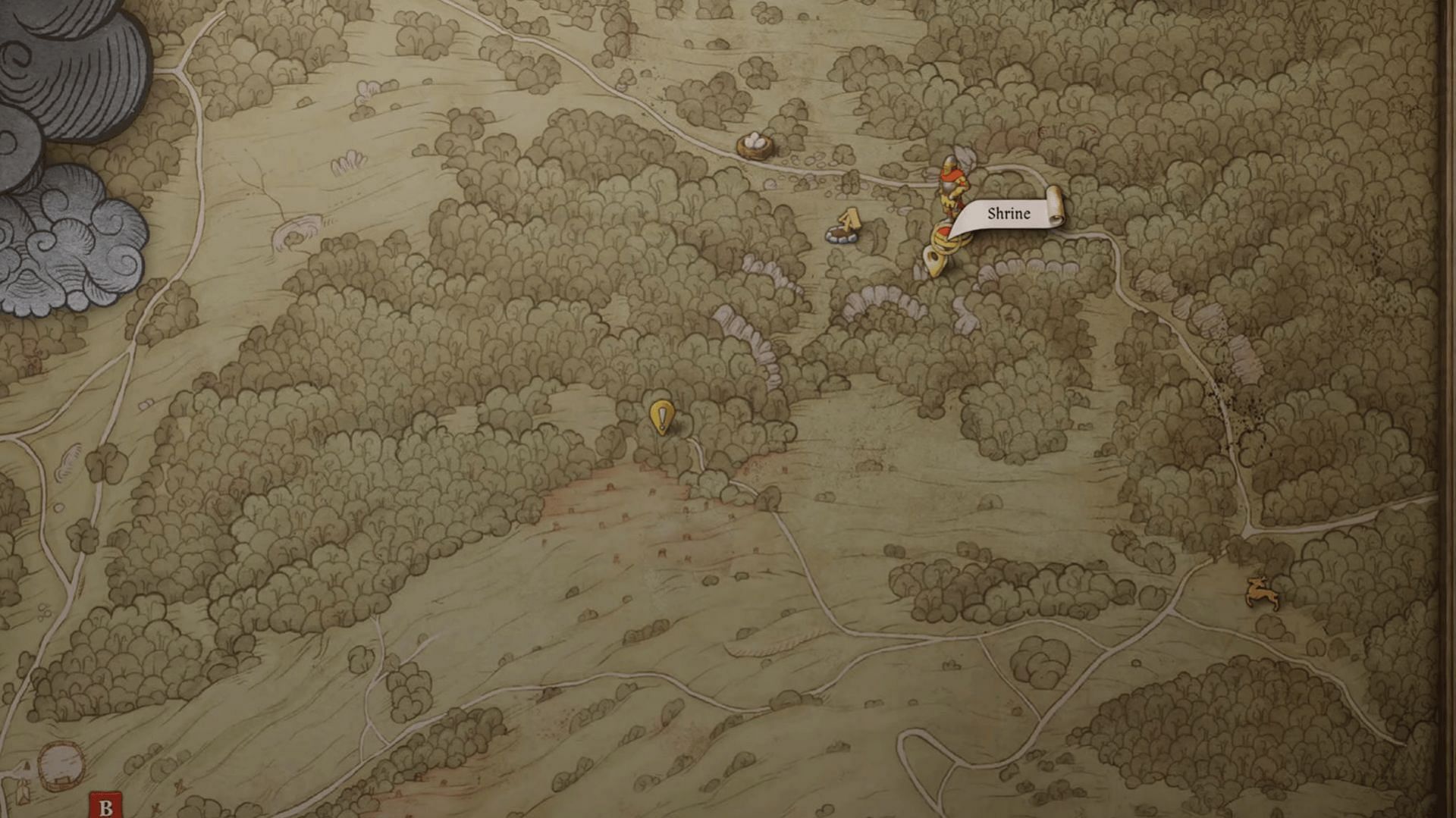 The location of the Shrine (Image via Deep Silver)