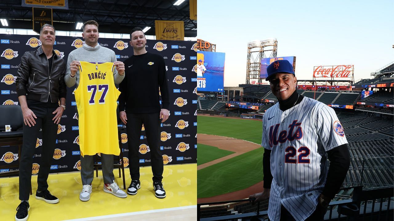 MLB fans speculate what their version of Luka Doncic-Anthony Davis trade would be (Getty)