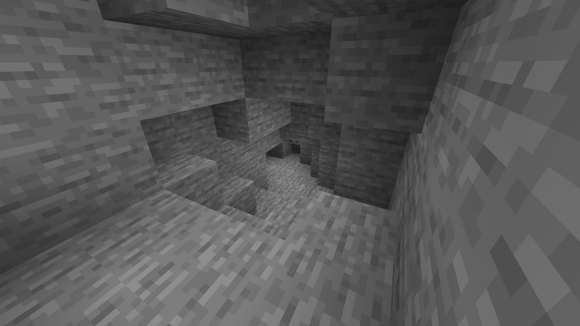 Players can quickly get lost in caves if the exit is not marked with blocks or torches (Image via Sportskeeda Gaming/Mojang)