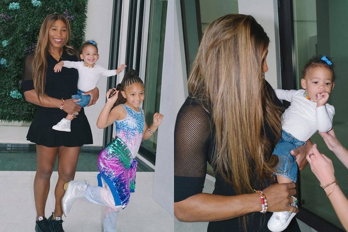 Serena Williams and her daughters, Olympia and Adira Williams- Source: Instagram