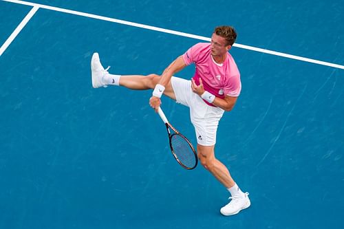 Jiri Lehecka scored a big upset by taking out Carlos Alcaraz in his last match at the Qatar Open. (Source: Getty)